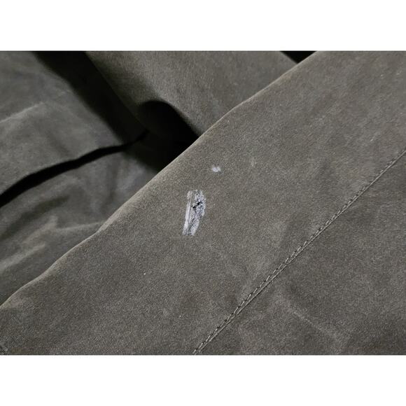 Vintage St Johns Bay Mens Large Parka Jacket Green Quilt Removable Hood Full Zip - Picture 5 of 15